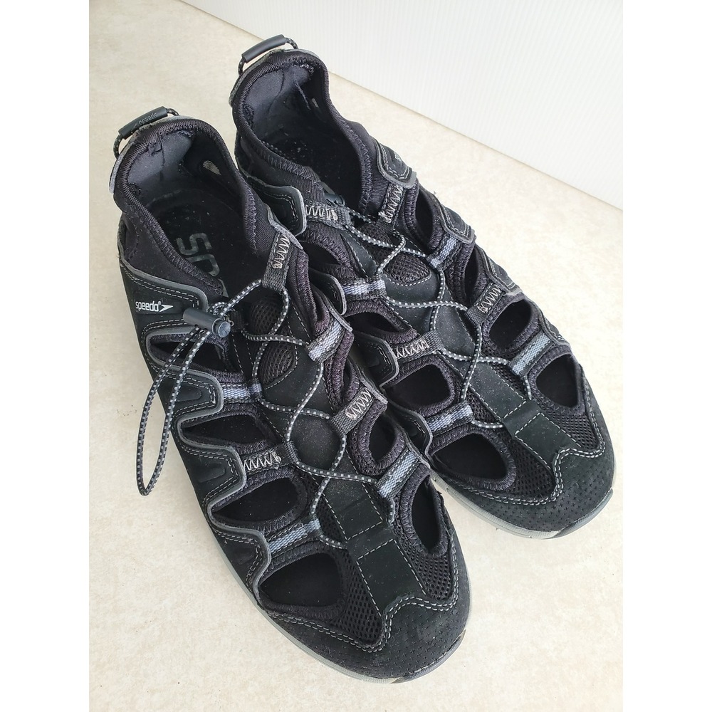 Speedo Water Shoes Black Hybrid Sport Sandals‎ Hiking Aquatic Outdoors Mens 10